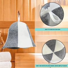 MEIYOUJU AM sombrero sauna medidas 25x20 cm para ajuste cómodo.