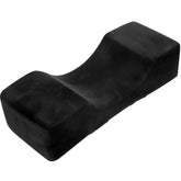 Mekupeu eyelash velvet pillow memory-foam-core provides plush neck support