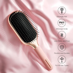 Melbang Hair Brush scalp-massage provides a soothing, deep scalp touch.