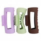 MELLO hair claw clip purple front view highlights CloudFlex comfort for all-day wear.