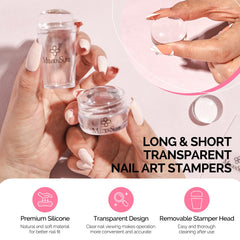 MelodySusie nail art scraper demonstrating clean pattern pickup and precise scraping.