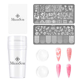 MelodySusie nail stamper kit, stamper tool for easy DIY home manicures.