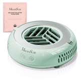 MelodySusie PocketSized Nail Dust Collector in green, compact and portable for on-the-go filing.