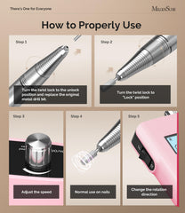 MelodySusie SC320H high-speed nail drill reaching 30000RPM for shaping
