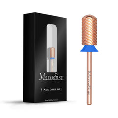 MelodySusie safety drill bits in rose gold with a large barrel for smooth shaping