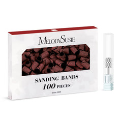 MelodySusie 100-pcs sanding bands set for a smooth 180 grit finish on nails