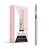 MelodySusie 2mm flame-cuticle cleaner bit for precise cuticle prep and dead skin removal.