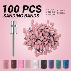 MelodySusie 80 Grit sanding bands for acrylic nail shaping and smoothing