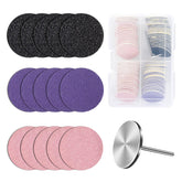 MelodySusie 80pcs sandpaper discs 25mm for precise foot care.