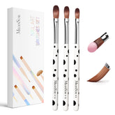 MelodySusie acrylic brush size 8 for precise powder pickup.