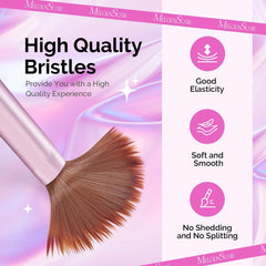 MelodySusie acrylic nail brush bristles close-up shows softness and pickup