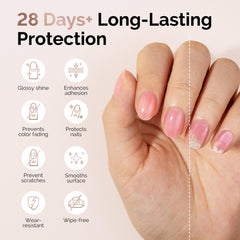 MelodySusie brush applicator applying gel with silky edge coverage