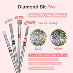 MelodySusie carbide diamond cuticle cleaner for efficient dead skin removal.