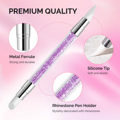 MelodySusie clear acrylic tubes with metal handles for durability and style