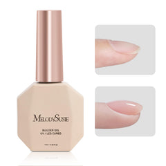 MelodySusie Clear Builder Gel thickening overlay for a stronger nail base.