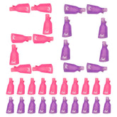 MelodySusie clips quita-esmalte rosa para inmersión rápida y limpia en casa