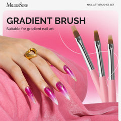 MelodySusie compact travel nail brush set ideal for on-the-go touch-ups.