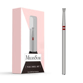 MelodySusie cuticle cleaner bit with 6.7mm inverted-tapered tip for precise cuticle cleaning.