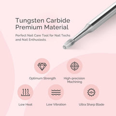 MelodySusie cuticle prep tool close-up shows precise cleaning