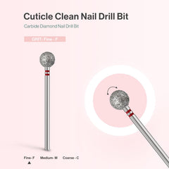 MelodySusie fine grit ball tip delivers gentle cuticle cleaning with minimal skin irritation.