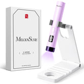 MelodySusie handheld UV light with stand for hands-free curing and sleek portability