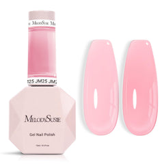 MelodySusie Jeweliver jelly pink bottle showing translucent jelly finish for layered looks.