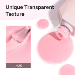 MelodySusie Jeweliver jelly pink layering example for customizable manicure.