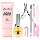 MelodySusie kit 7en1 con crema para suavizar cutículas y manicura