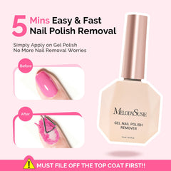 MelodySusie limpiador-cutículas triangulo, prepara las uñas para la manicura