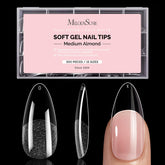 MelodySusie Medium Almond X Nail Tips pack of 300 for easy, secure salon-grade extensions