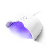 MelodySusie mini LED UV nail lamp front view for quick gel curing at home.