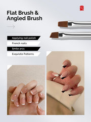 MelodySusie brushes bristles closeup; premium nylon fibers for smooth application.