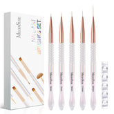 MelodySusie nail art liner brush 5mm for ultra-fine precision on tips.