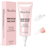 MelodySusie nail glue bottle pour shows quick, clean application for secure press-on nails.