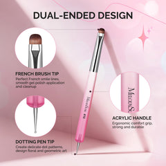 MelodySusie nylon bristles deliver soft yet firm control.