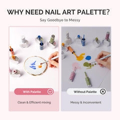 MelodySusie paleta de resina, fácil limpieza y superficie no porosa para evitar manchas.