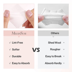 MelodySusie lint-free wipes pinhole absorbent design in action.
