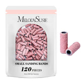MelodySusie pink small sanding bands for 3.1mm mandrel, precise nail shaping.