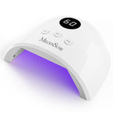 MelodySusie Plus30F nail lamp front view showing compact curing power and glare-free glow
