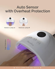 MelodySusie Plus30F nail lamp timer display showing 30 60 and 99 second options