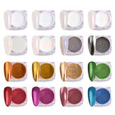 MelodySusie polvo uñas espejo cromado dorado para acabado metalizado duradero