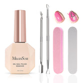 MelodySusie removedor de gel para esmalte, kit 15 ml, facilita una retirada rápida