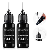 MelodySusie rhinestone glue bottle for secure adhesive on natural and artificial nails.