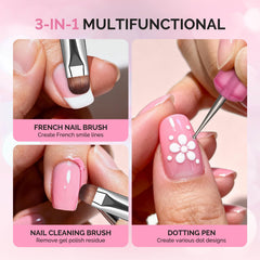 MelodySusie precision brush head defines crisp smile lines.