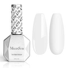 MelodySusie Thick Snow White gel polish bottle for long-lasting shine
