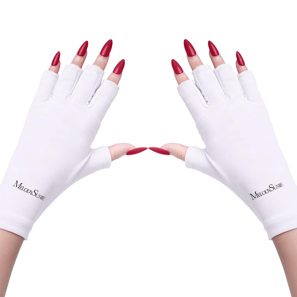 MelodySusie UV gloves for gel nails protect hands during lamp curing