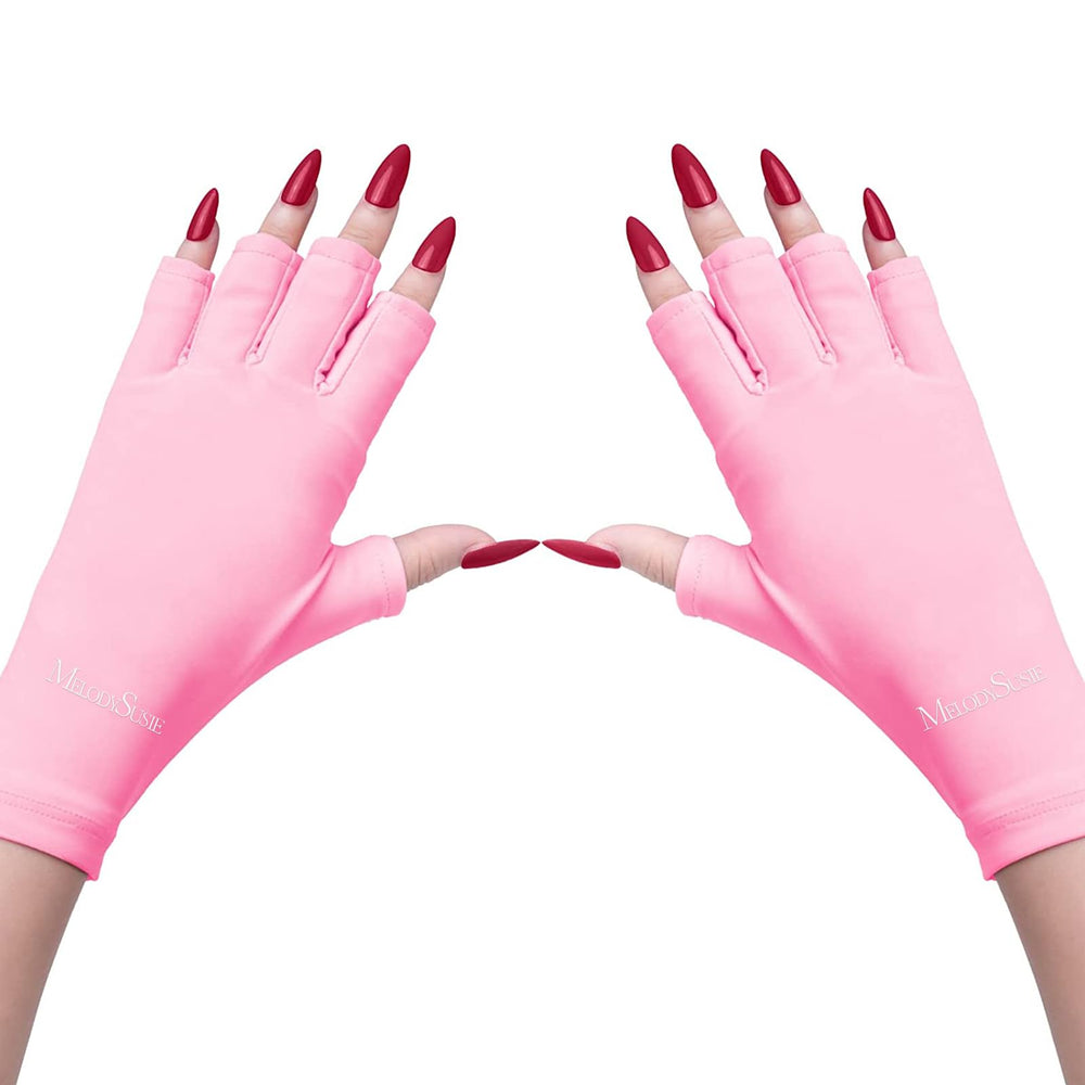 MelodySusie UV Gloves protect hands during gel nail lamp sessions