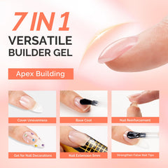 MelodySusie UV lamp cures builder gel for quick, even setting.