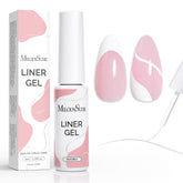 MelodySusie white gel liner bottle showing precise line-cap design for clean art.