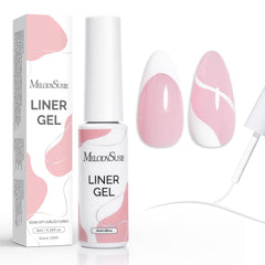 MelodySusie white gel liner bottle showing precise line-cap design for clean art.